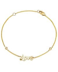 Diamond Select Cuts - Love 14K 0.05 Ct. Tw. Diamond Bracelet - Lyst