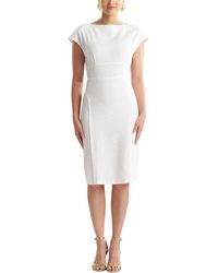 Natori - Stretch Basketweave Sheath Dress - Lyst