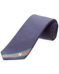 Gucci - Bee Web Silk Tie - Lyst