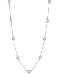 Savvy Cie - Cz Statement Necklace - Lyst
