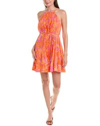 Taylor - Pleated Crepe Dress - Lyst