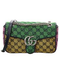 Gucci - GG Marmont Small GG Canvas Shoulder Bag - Lyst