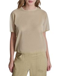 DKNY - Striped Lightweight Sweater - Lyst