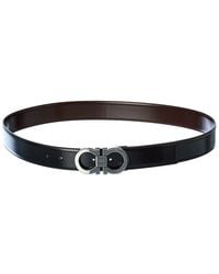 Ferragamo - Gancini Reversible & Adjustable Leather Belt - Lyst