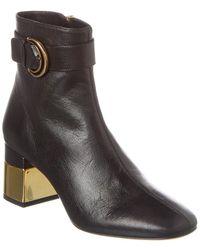 Chloé - Alizè Leather Bootie - Lyst