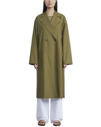 Lafayette 148 New York - Double Breasted Silk Trench Coat - Lyst