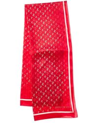 Jimmy Choo - Logo Silk Scarf - Lyst