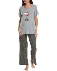 Hue - 2Pc Embellished Pajama Set - Lyst