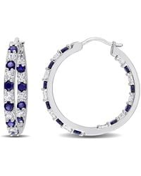 Rina Limor - Silver 3.60 Ct. Tw. Gemstone Clip-on Earrings - Lyst