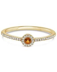 Sabrina Designs - 14K 0.13 Ct. Tw. Diamond & Citrine Ring - Lyst