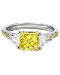 Diana M. Jewels - Fine Jewelry White Gold 1.42 Ct. Tw. Diamond Half-set Ring - Lyst