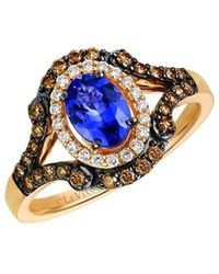 Le Vian - Royalblues 14K Rose 1.16 Ct. Tw. Diamond & Tanzanite Ring - Lyst