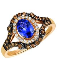 Le Vian - Royalblues 14K Rose 1.16 Ct. Tw. Diamond & Tanzanite Ring - Lyst