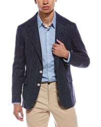 Brunello Cucinelli - Linen, Silk, & Wool-Blend Blazer - Lyst