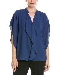 Anne Klein - Flutter Y-Neck Blouse - Lyst