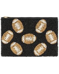 Shiraleah - Footballs Beaded Zip Pouch - Lyst
