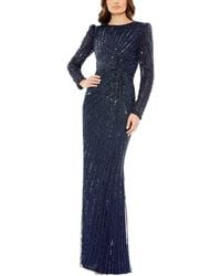 Mac Duggal - Embellished Puff Sleeve Side Knot Gown - Lyst