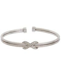 Meshmerise - 18K Over 0.15 Ct. Tw. Diamond Bangle Bracelet - Lyst
