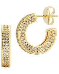 Glaze Jewelry - 18k Plated Cz Earrings - Lyst