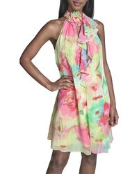 KARL LAGERFELD - A-Line Printed Dress - Lyst