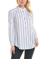 Jones New York - Striped Poplin Shirt - Lyst