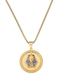 Eye Candy LA - The Bold Collection Titanium Cz Egyptian King Pendant Necklace - Lyst