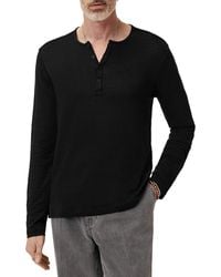 John Varvatos - Walden Henley Shirt - Lyst