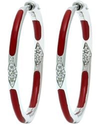 Diamond Select Cuts - 0.06 Ct. Tw. Diamond Hoops - Lyst