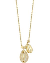 Glaze Jewelry - 14K Plated Cz Necklace - Lyst