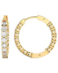 Lab Grown Diamonds - 14K 10.00 Ct. Tw. Lab-Grown Diamond Earrings - Lyst