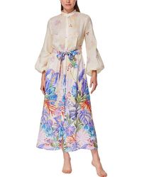 Gottex - Chery Blossom Linen Dress - Lyst