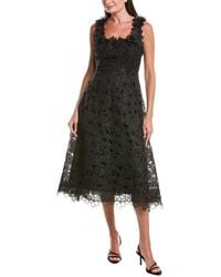 Teri Jon - Organza Lace 3D A-Line Dress - Lyst