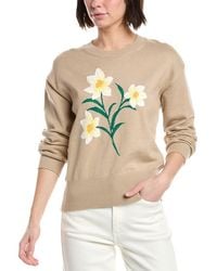 Draper James - Daffodil Crewneck Wool-Blend Sweater - Lyst