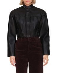 Avec Les Filles - Vegan Leather Jacket - Lyst