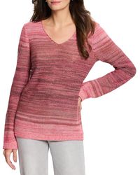 NIC+ZOE - Nic & Zoe Hazy Shades Linen-Blend Sweater - Lyst