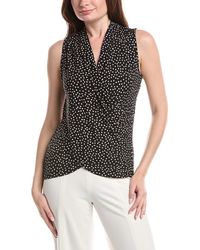Vince Camuto - Front Cross Over Wrap Tank Top - Lyst