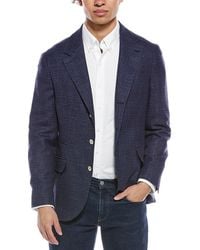 Brunello Cucinelli - Wool, Silk, & Linen-Blend Jacket - Lyst