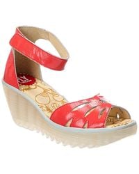 Fly London - Patent Wedge Sandal - Lyst