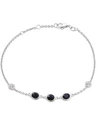 Gemstones - 1.28 Ct. Tw. Diamond & Sapphire Bracelet - Lyst