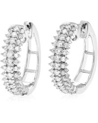 Amairah - 0.75 Ct. Tw. Lab-Grown Diamond Hoops - Lyst