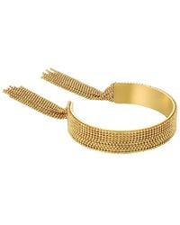 Adornia - 18K Plated Stainless Steel Tarnish-Resistant Fringe Cuff Bracelet - Lyst