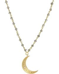 Rachel Reinhardt Jewelry - 14K Over Labradorite & Cz Pendant Necklace - Lyst