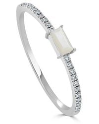 Sabrina Designs - 14k 0.09 Ct. Tw. Diamond Mother-of-pearl Ring - Lyst