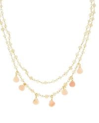 Rachel Reinhardt Jewelry - Vermeil Opal & Chalcedony Dangle Necklace - Lyst