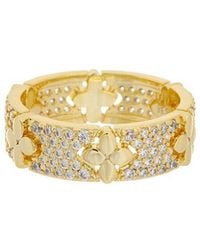 Juvell - 18K Plated Cz Ring - Lyst