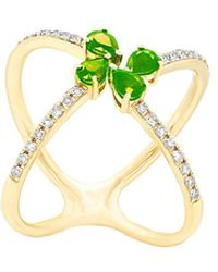 Diana M. Jewels - Fine Jewelry 14k 0.91 Ct. Tw. Diamond & Emerald Ring - Lyst