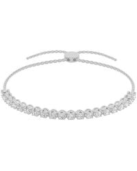 Lab Grown Diamonds - 14K 1.00 Ct. Tw. Lab Grown Diamond Tennis Bolo Bracelet - Lyst