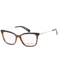 Longchamp - Striped Havana Optical Frames - Lyst