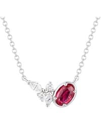 Gregg Ruth - 14K 0.60 Ct. Tw. Diamond & Ruby Pendant - Lyst
