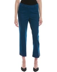 Anne Klein - Embellished Hem Flare Pant - Lyst